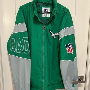 Kelly Green Eagles starter jacket